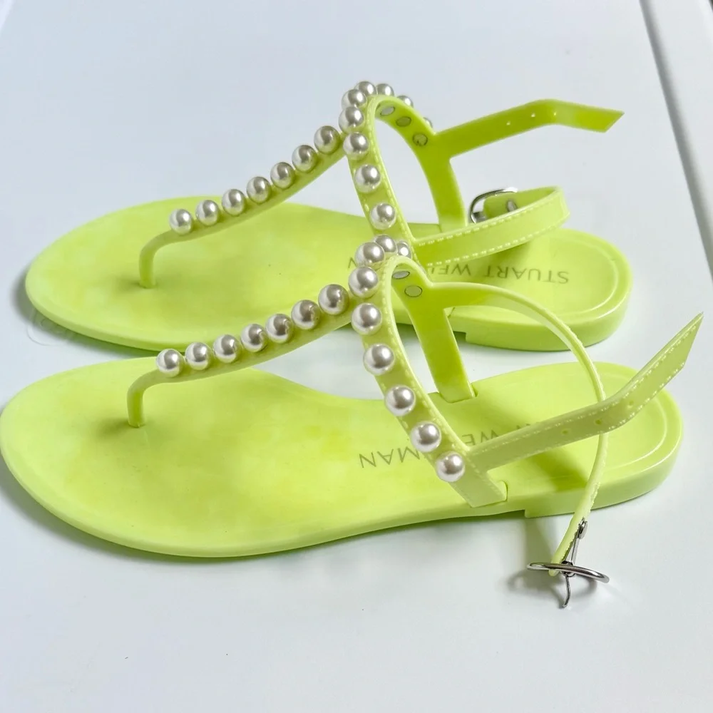 Stuart Weitzman Pearl Jelly Sandals - Picture 2 of 7